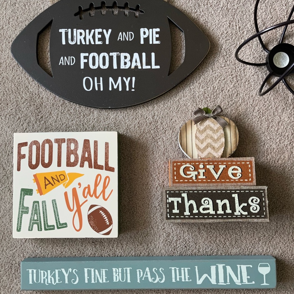 Fall, Thanksgiving, and Football 🏈 Home Decor
